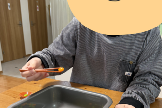 箸トレとバランス積み木で集中力アップ！